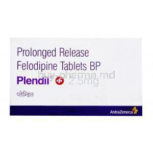 Plendil, Felodipine 2.5mg box