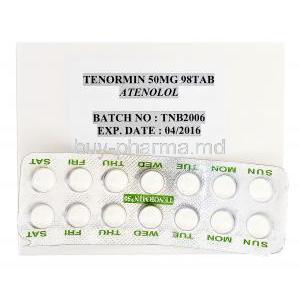 Tenormin,  Atenolol 50mg