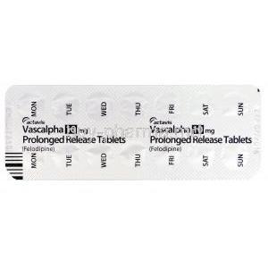 Vascalpha, Generic Plendil, Felodipine 10mg Prolonged-Release Schedule