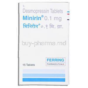 Minirin, Desmopressin 0.1 mg Tablet (Ferring Pharmaceuticals)