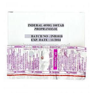 Inderal, Propranolol 40mg