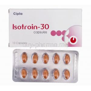 Isotroin, Generic  Accutane, Isotretinoin 30mg