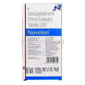 Novelon, Desogestrel-Ethinyl Estradiol, 0.15mg 0.03mg information