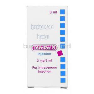 Idofos, Generic Bonviva, Ibandronic 3mg 3ml Injection box