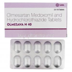 Olmesava H, Benicar HCT, Olmesartan Hydrochlorothiazide 40mg 12.5mg