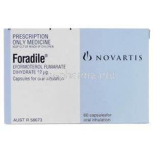 Foradile, Eformoterol Fumarate dihydrate  0.012mcg (Australia) Norvatis manufacturer