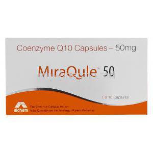 Miraqule, Coenzyme Q10 50mg box