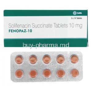 Fenopaz, Generic Vesicare,Solifenacin 10mg