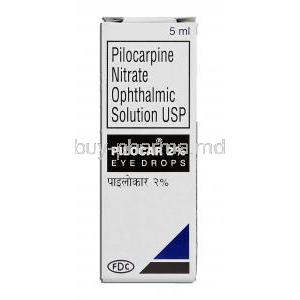 Pilocar, Generic Pilagan,  Pilocarpine 1% 5 Ml Ophthalmic Solutions Eye Drops (FDC)