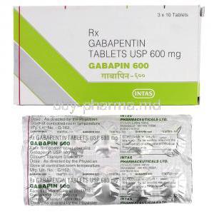 Gabantin, Generic Neurontin, Gabapentin 600mg