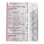Eltibio 125, Generic Synthroid, Thyroxine Sodium 125mcg Blister Pack Information