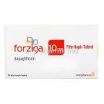 Forziga (Turkey), Dapagliflozon, 10mg 28 tabs, AstraZeneca, box front presentation