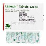 Lanoxin, Digoxin box and tablets