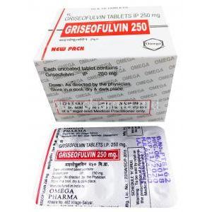 Griseofulvin 250, Griseofulvin Tablets IP 250mg, Omega