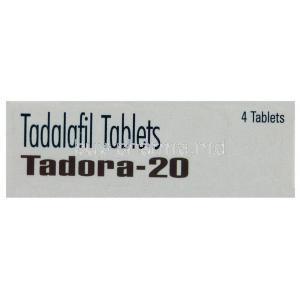 Tadora Tadalafil box top