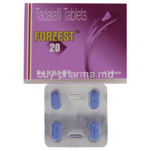 Forzest, Tadalafil 20 Mg Tablet (Ranbaxy)
