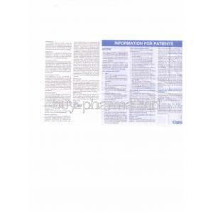 MTPill, Generic  Mifeprex,  Mifepristone 200mg Tablet (Cipla) Patient Information Sheet