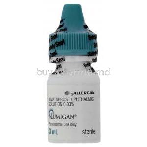 Lumigan,   Bimatoprost Opthalmic Solution 0.03% Eye Drop (Allergan) Bottle