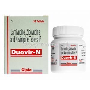 Duovir-N, Lamivudine/ Zidovudine/ Nevirapine