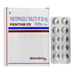 Pentab 20, Generic Protonix, Pantoprazole 20 mg