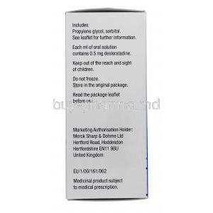 Neoclarityn, Desloratadine Oral Solution 0.5mgml 100ml storage condition