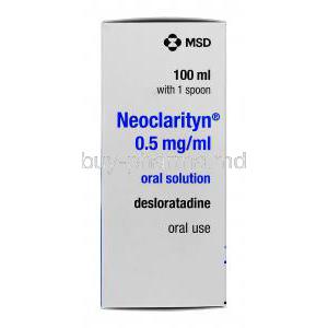 Neoclarityn, Desloratadine Oral Solution 0.5mgml 100ml MSD manufacturer