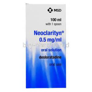 Neoclarityn, Desloratadine Oral Solution 0.5mgml 100ml box