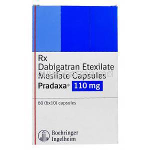 Pradaxa, Dabigatran Etexilate Mesilate 110mg box