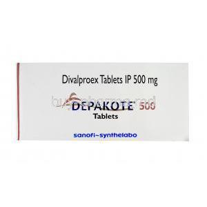 Depakote 500, Divalproex Sodium 500 mg box