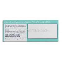 Lisinopril 20 mg/ Hydrochlorothiazide 12.5 mg box information
