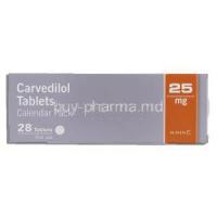Carvedilol  25 mg Calendar pack