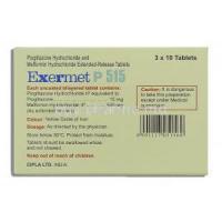 Exermet, Pioglitazone 15 mg/ XR Metformin 500 mg  Cipla