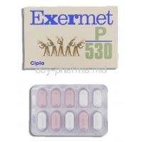 Exermet P530, Pioglitazone 30 mg/ XR Metformin 500 mg