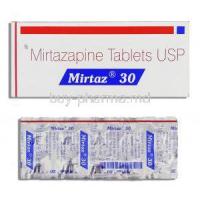 Mirtaz, Generic Remeron, Mirtazapine 30 mg