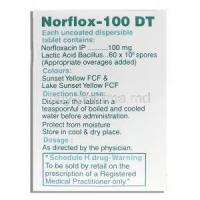 Norflox 100, Norfloxacin 100 mg, Lactic Acid Bacillus composition