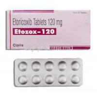 Etozox, Generic Arcoxia, Etoricoxib 120 mg