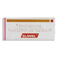 Eliwel, Generic Elavil, Amitriptyline 25 mg box
