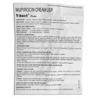T-Bact, Mupirocin 2% Cream information sheet page 1