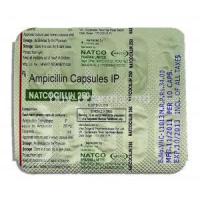 Natcocillin 250, Ampicilin Capsules, blister pack description