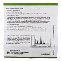Himalaya Clarina Anti-Acne Cream Information Sheet2