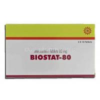 Biostat, Generic Lipitor, Atorvastatin 80 mg box