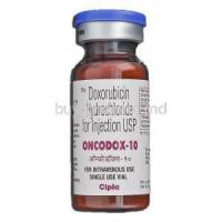 Oncodox-10, Generic Doxil, Generic Rubex, Doxorubicin Hydrochloride, 10 mg, Injection, vial