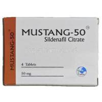 Mustang-50, Sildenafil Citrate 50mg Box