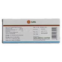 Valsava H 80, Valsartan and Hydrochlorothiazide, 80 mg, Tablet, Box description