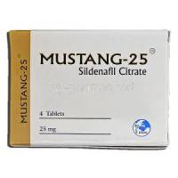 Mustang-25, Sildenafil Citrate 25mg Box
