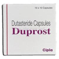 Duprost, Generic Avodart, Dutasteride 0.5 mg, Box