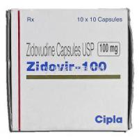 Zidovir-100, Generic Retrovir, Zidovudine, 100 mg, Box