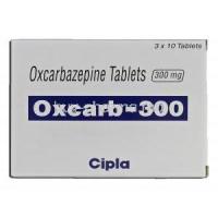 Oxcarb-300, Generic Trileptal, Oxcarbazepine, 300 mg, Box