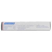Syncapone 50, Generic Stalevo, Carbidopa, 12.5mg, Levodopa, 50mg, Entacapone, 200 mg, Box description