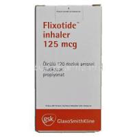 Flixotide Inhaler, 125 mcg, Inhaler, Box